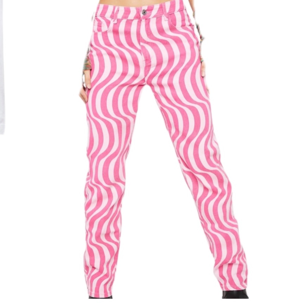 Pink Print Pants